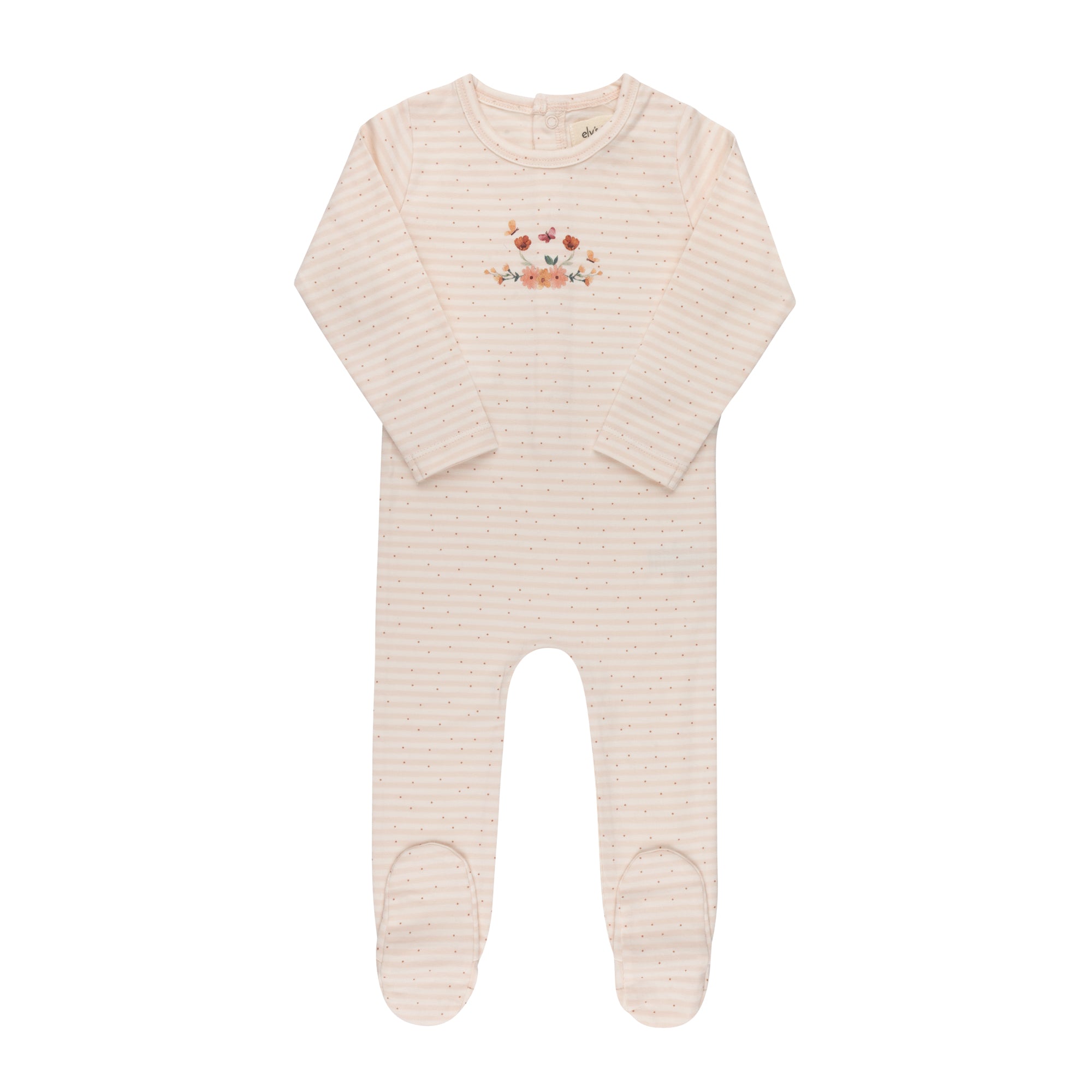 ELYS & CO FLORAL STRIPE COLLECTION FOOTIE