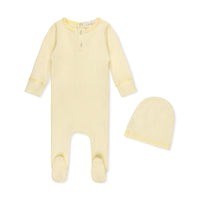 LAMOUR LOU RIBBED HENLEY FOOTIE + BEANIE