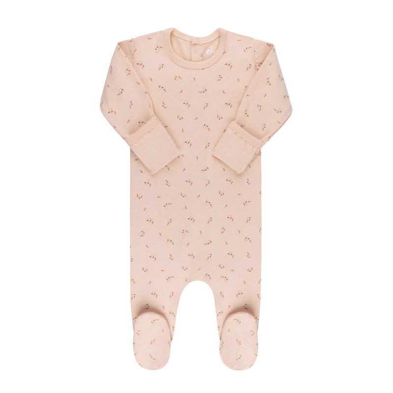 ELYS & CO PRINTED FLORAL FOOTIE + BEANIE