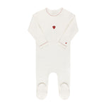 ELYS & CO EMBROIDERED HEART COLLLECTION FOOTIE