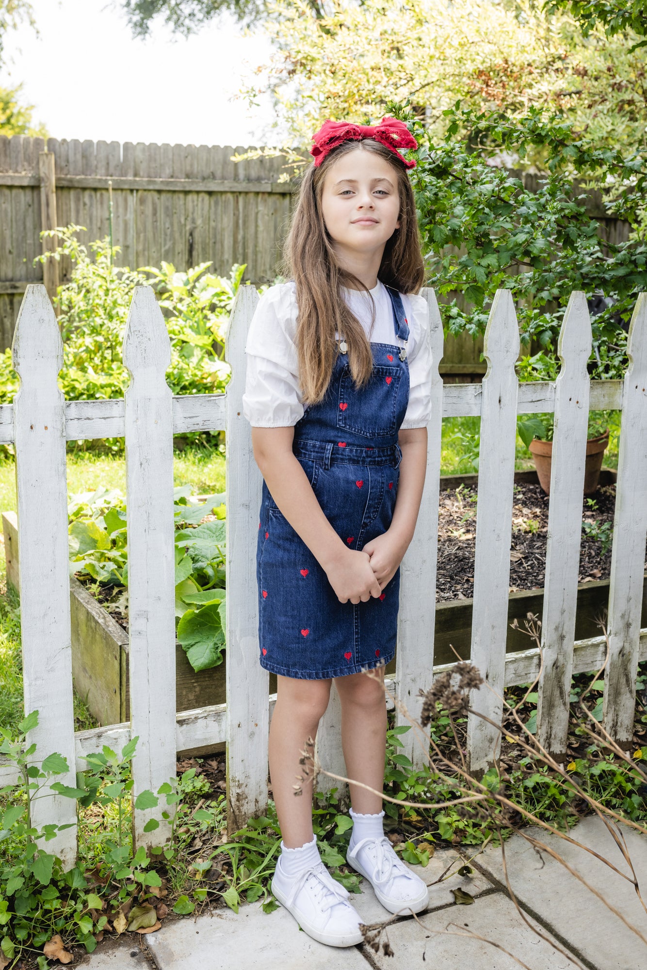 18-091 TEELA PINAFORE DENIM JUMPER