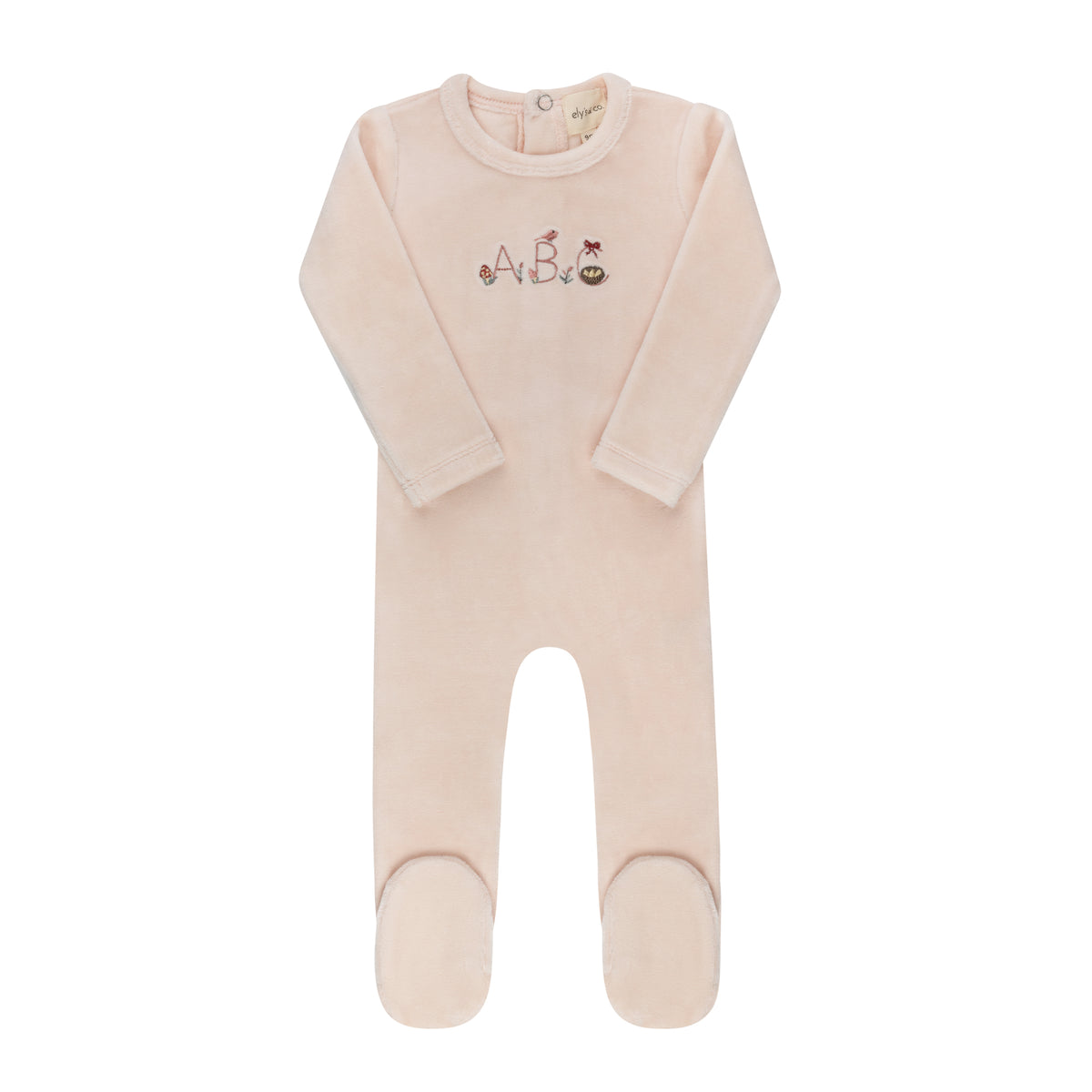 ELY'S & CO EMBROIDERED ABC COLLECTION FOOTIE