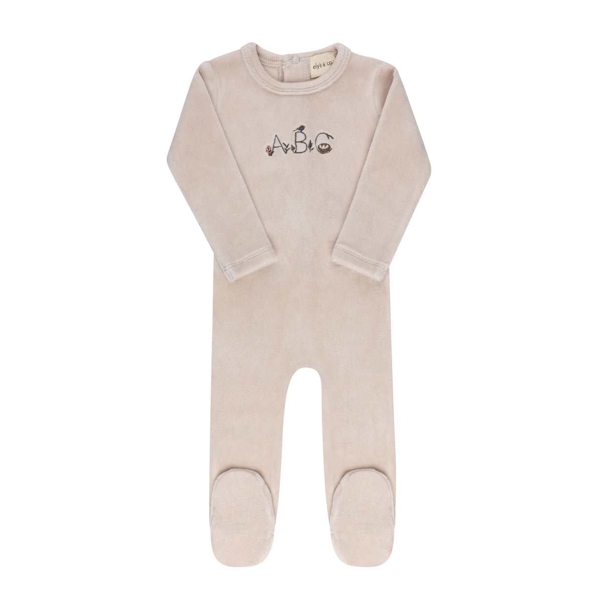 ELY'S & CO EMBROIDERED ABC COLLECTION FOOTIE