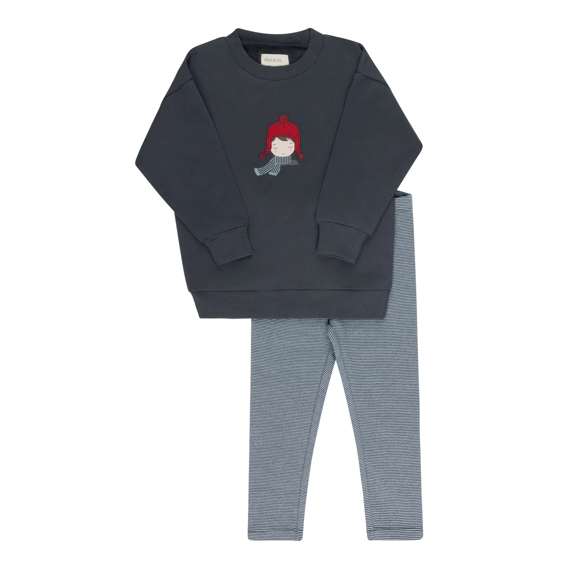 ELY'S & CO AUTUM KIDS SWEATSHIRT + LEGGINGS 2PC SET