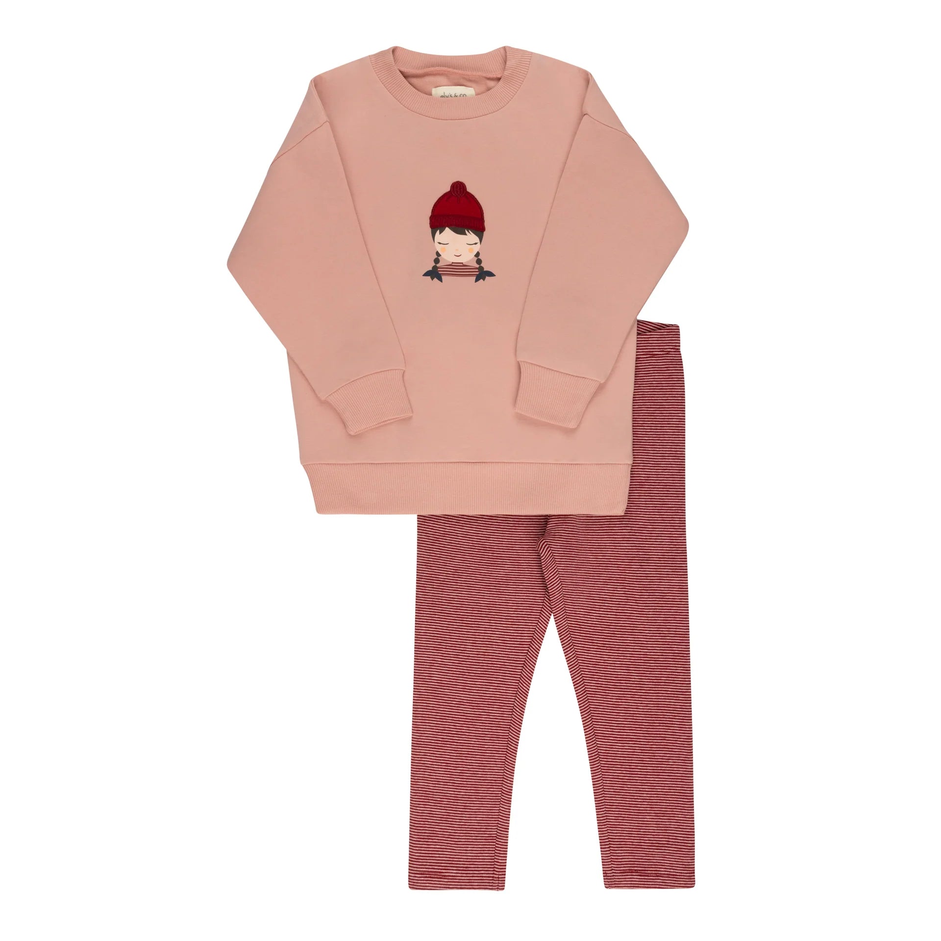ELY'S & CO AUTUM KIDS SWEATSHIRT + LEGGINGS 2PC SET