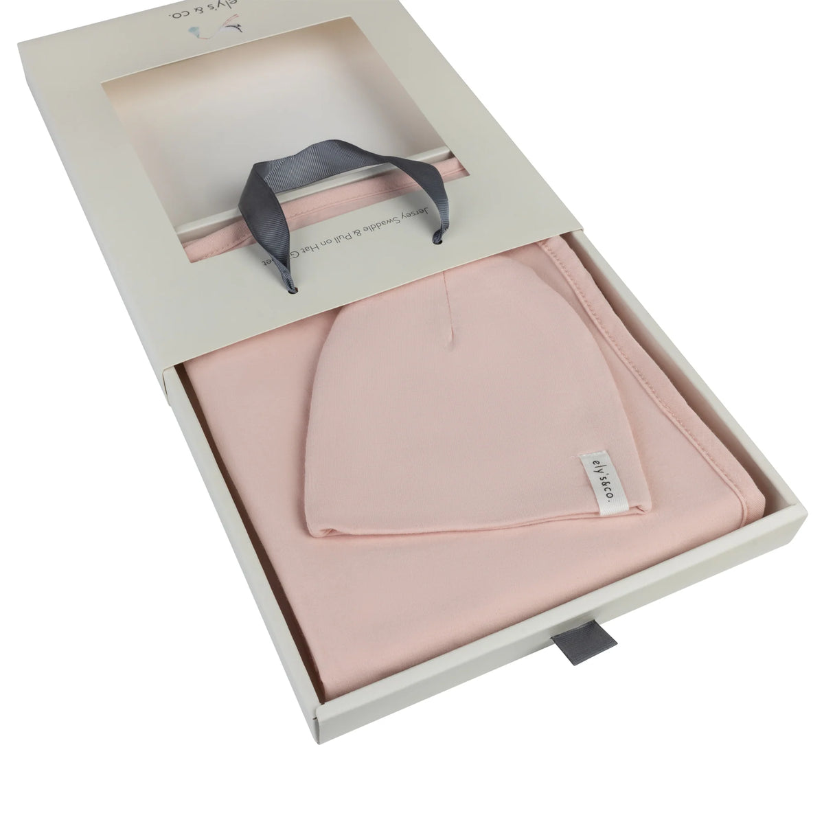 ELYS & CO JERSEY SWADDLE + PULL ON HAT