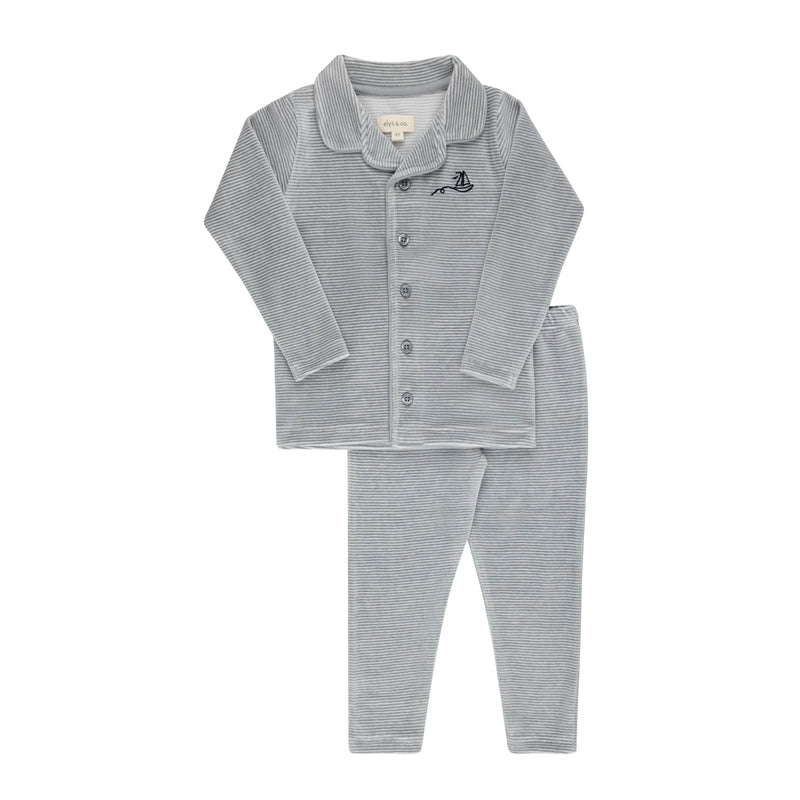 ELYS & CO VELOUR STRIPE PAJAMA