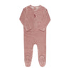 ELYS & CO VELOUR STRIPE FOOTIE