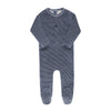 ELYS & CO VELOUR STRIPE FOOTIE