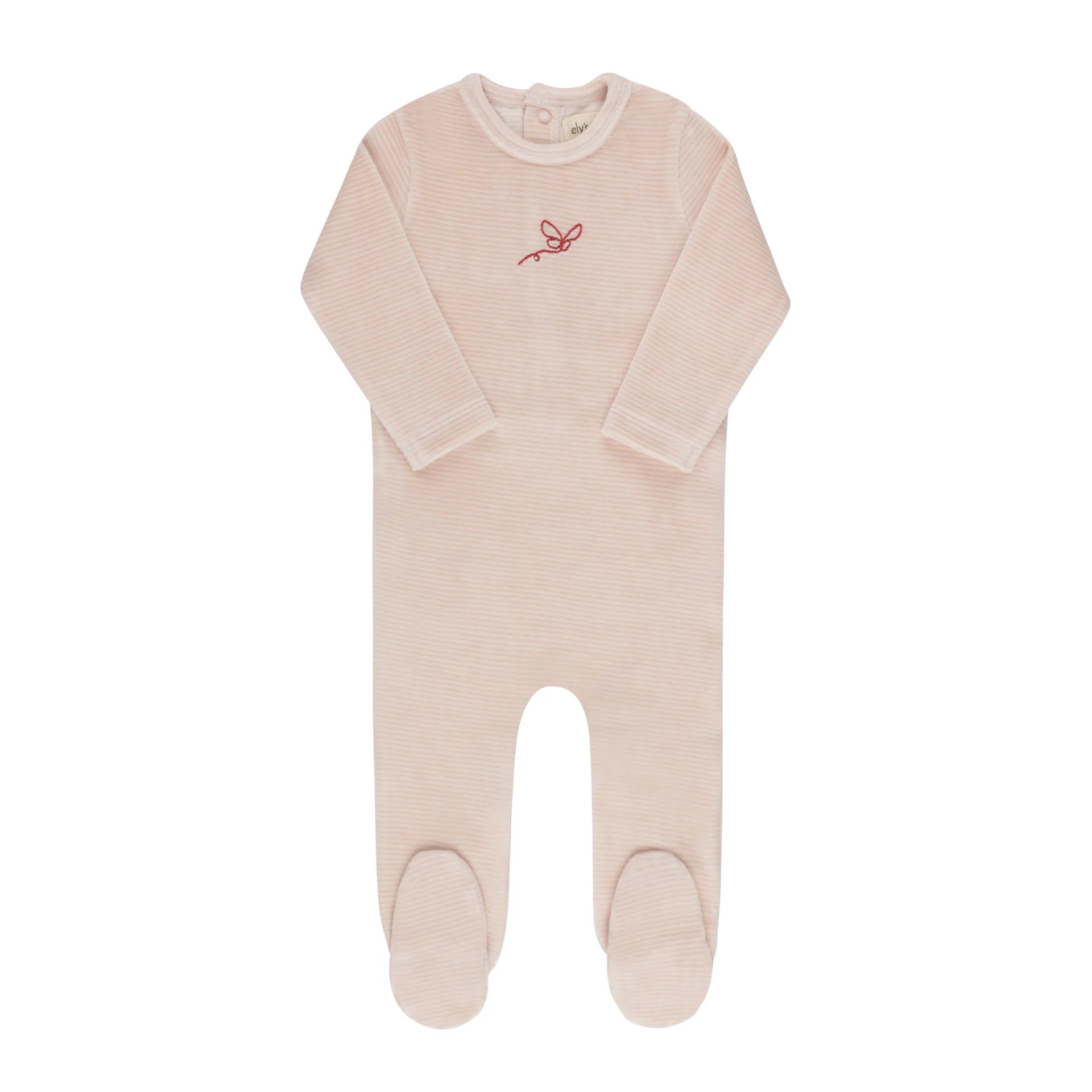 ELYS & CO VELOUR STRIPE FOOTIE