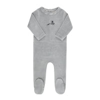 ELYS & CO VELOUR STRIPE FOOTIE