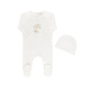TRICOT BEBE PAINTED FLOWERS 3PC