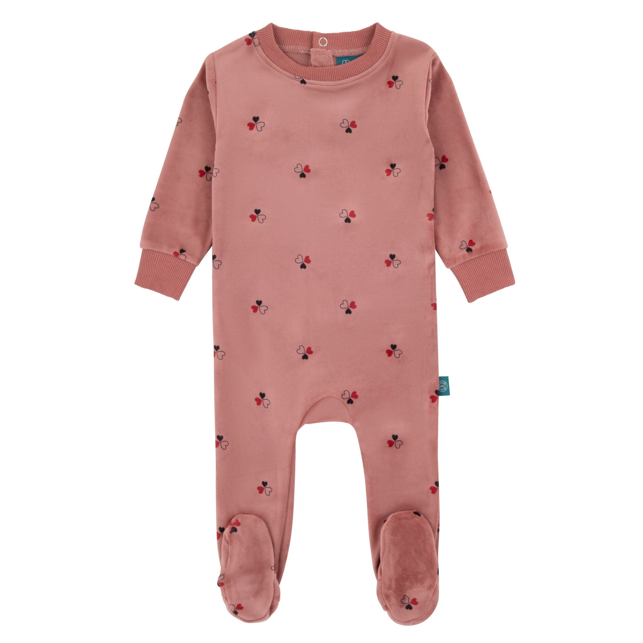 142BG BONDOUX HEART PRINT FOOTIE