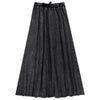 30753 PIXIE LABEL ZIG-ZAG STITCH MAXI SKIRT