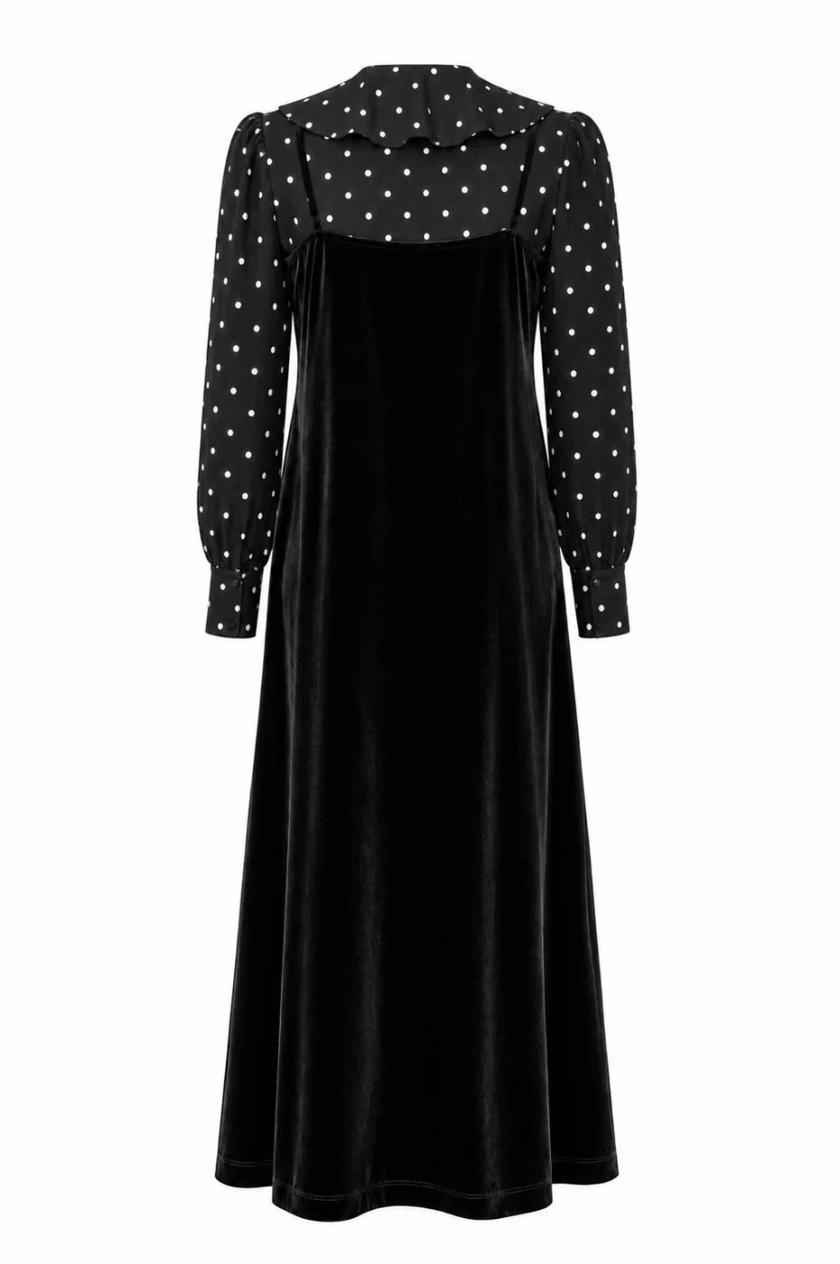 31454 PASHMINI SCARLETT BLOUSE & VELVET JUMPER SET