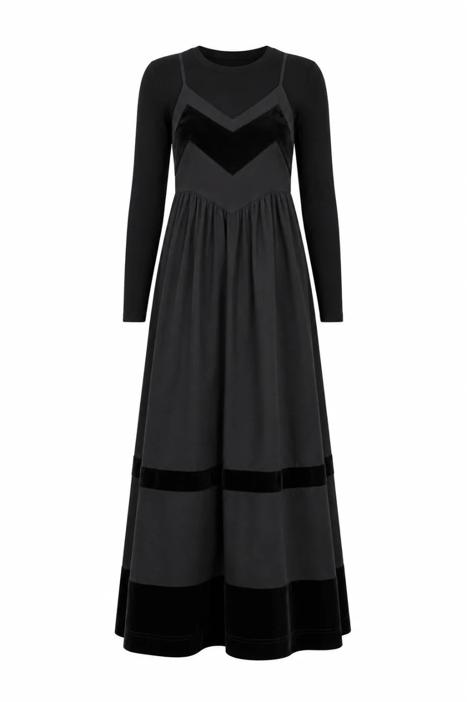 31457 PASHMINI CARMEN VELVET CHEVRON JUMPER