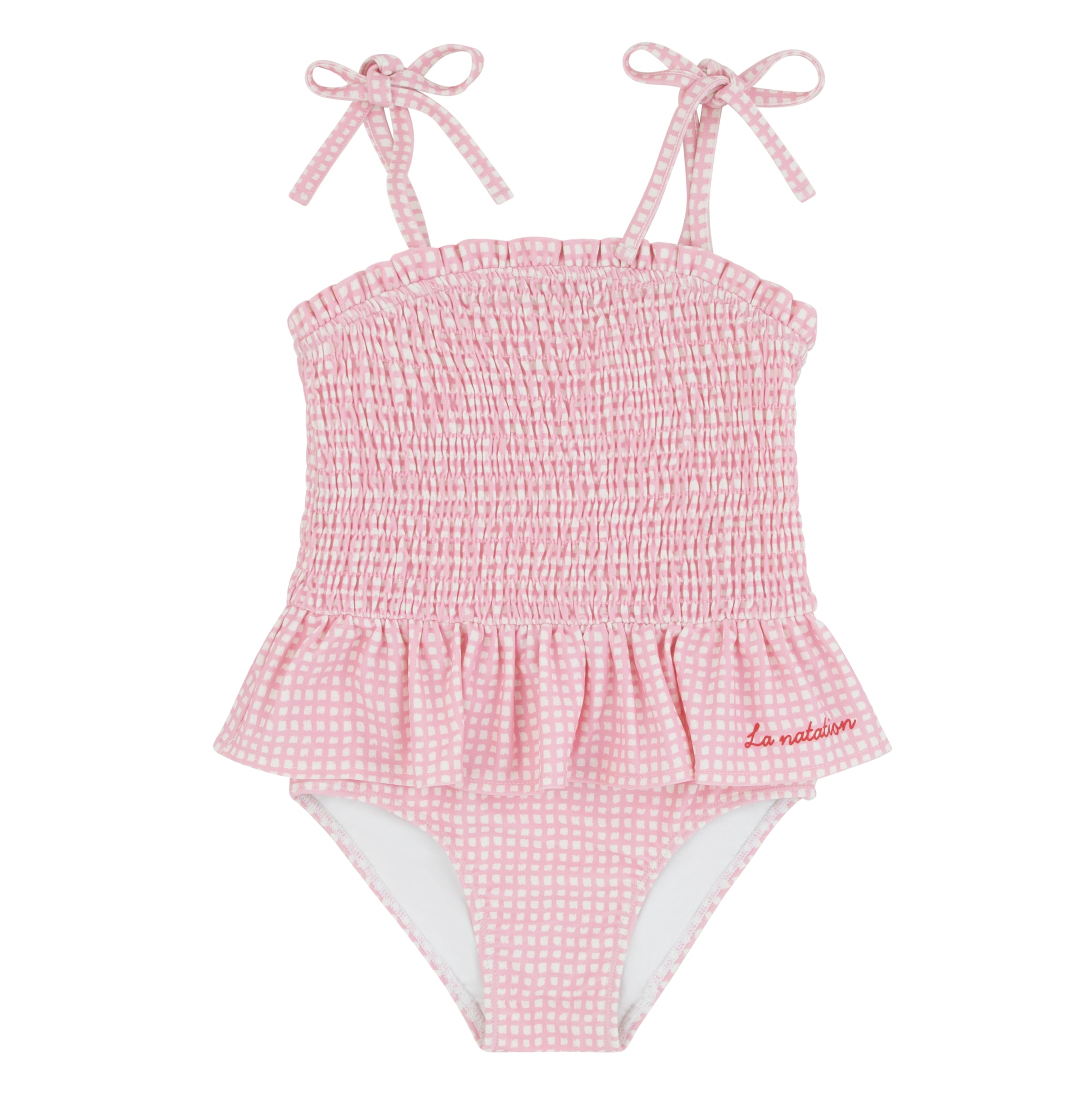 32601 NOGGI GINGHAM GIRLS BATHING SUIT