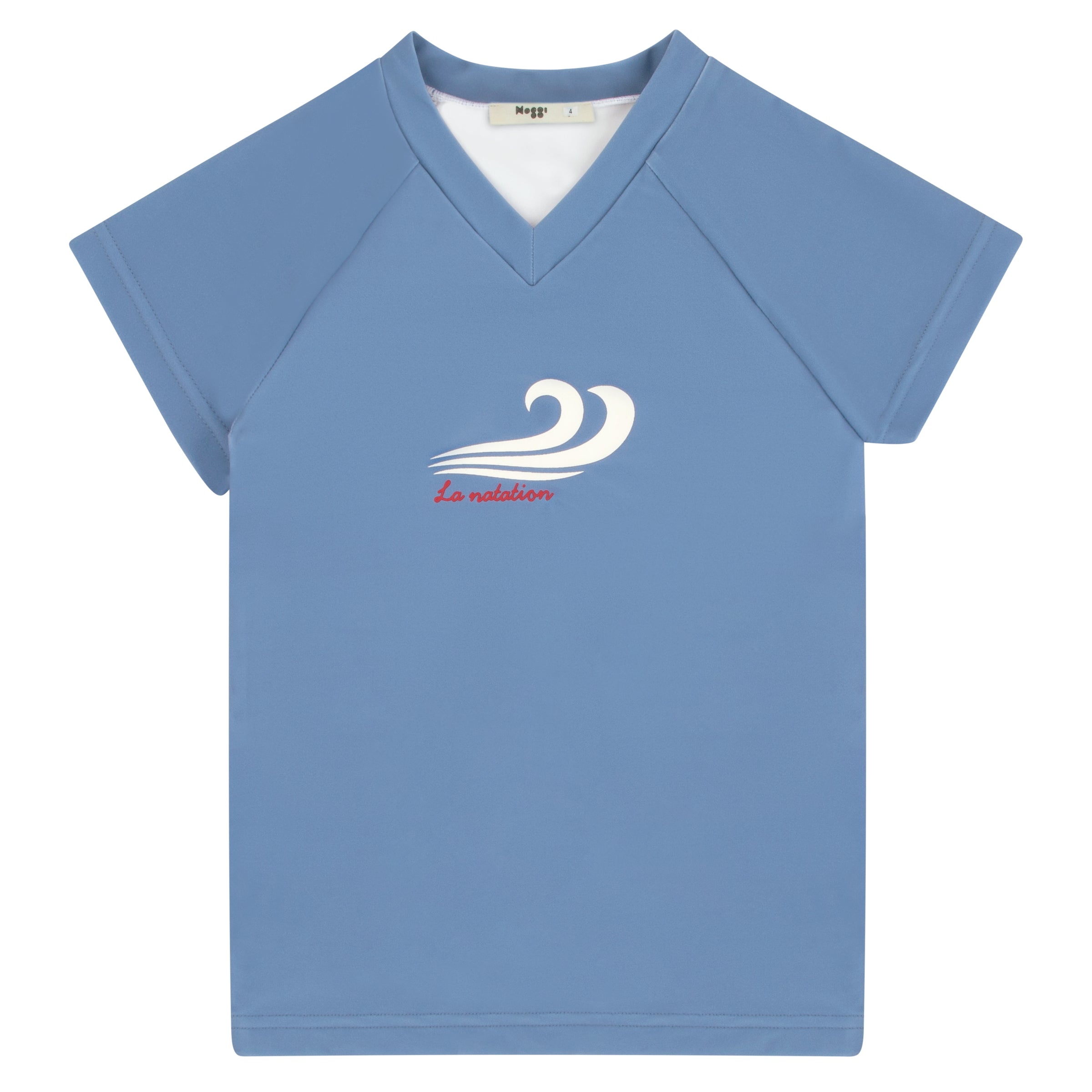 32601 NOGGI GINGHAM BOYS RASH GUARD + SHORTS SET