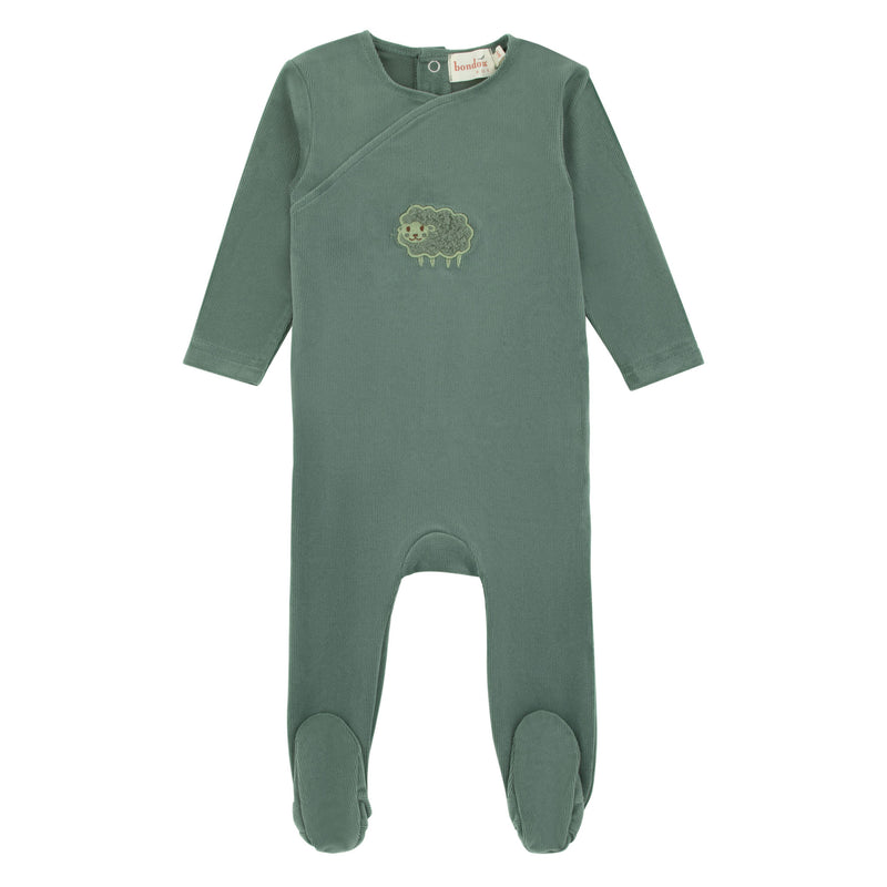 390B BONDOUX SHEEP VELOUR FOOTIE