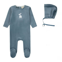 333BB BONDOUX SWEET BUNNY DEEP FOOTIE + BONNET