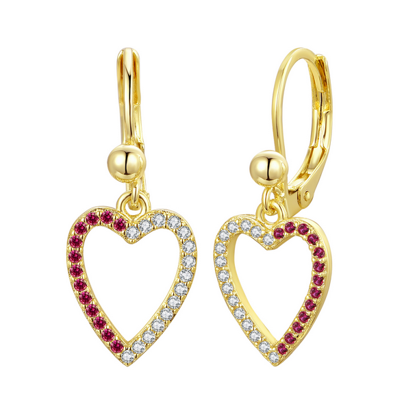 3EW4863 DLUX GP CZ HEART DESIGN
