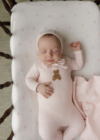 ELY'S & CO GINGHAM TEDDY COLLECTION FOOTIE