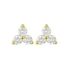 3EPS125 DLUX GP SRS TRIANGLE WHITE CZ SB EARRINGS