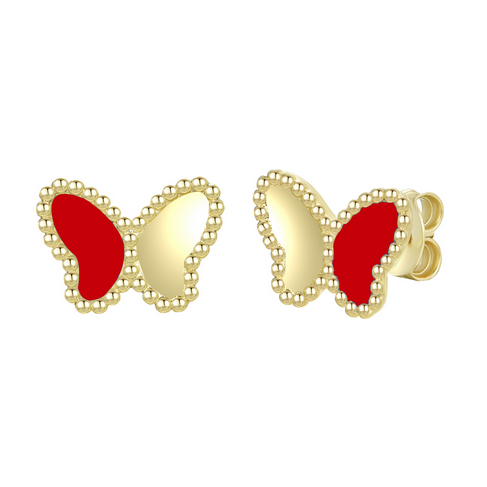 3EPS4854 DLUX GP SRS BUTTERFLY SB EARRINGS