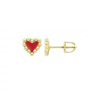 3EPS4857 DLUX GP SRS DOTTED BORDER HEART SB STUD