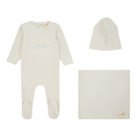 336B BONDOUX BUNNY FOOTIE 3PC SET