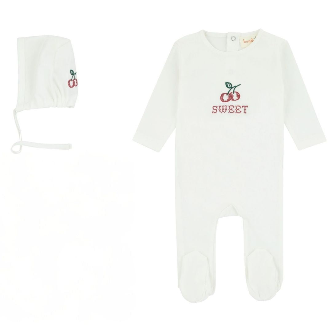 307 BONDOUX CHERRY FOOTIE + BEANIE