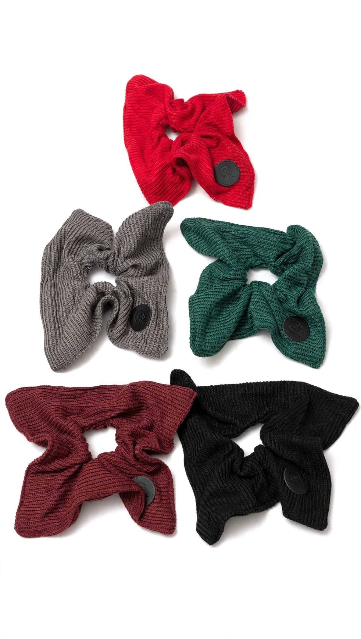 6210SS DAZZLE WAFFLE KNIT SQUARE SCRUNCHY