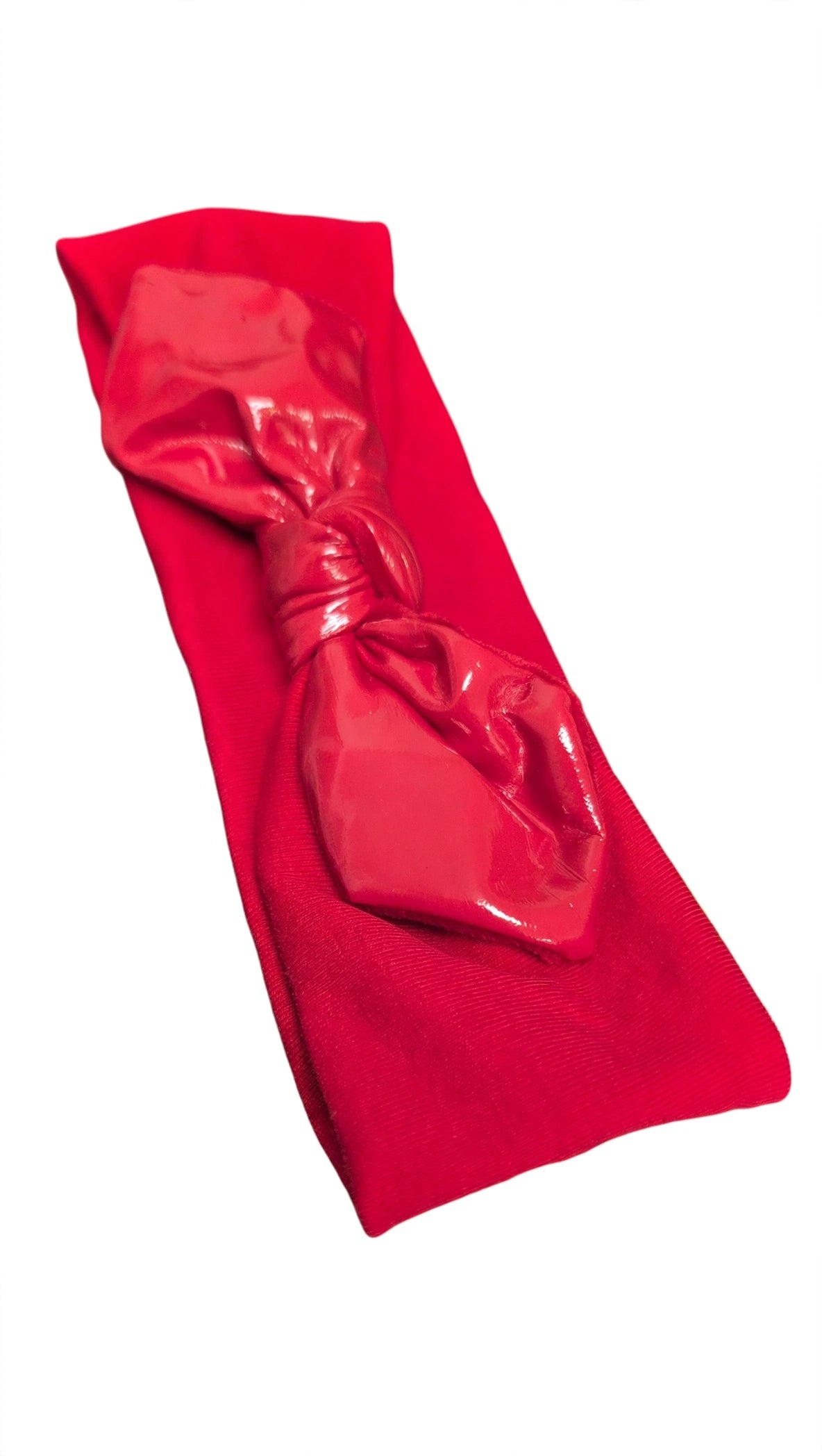 6236BAND DAZZLE PLEATHER BOW BAND