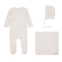 337B BONDOUX DUCK PRINT FOOTIE 3PC SET