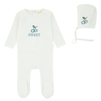 307 BONDOUX CHERRY FOOTIE + BEANIE
