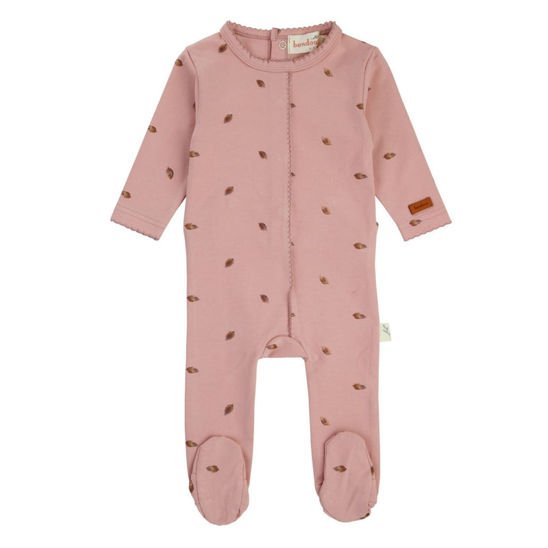 357B BONDOUX LEAF PRINT FOOTIE