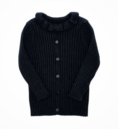 7271 BZZY RUFFLE NECK CARDIGAN