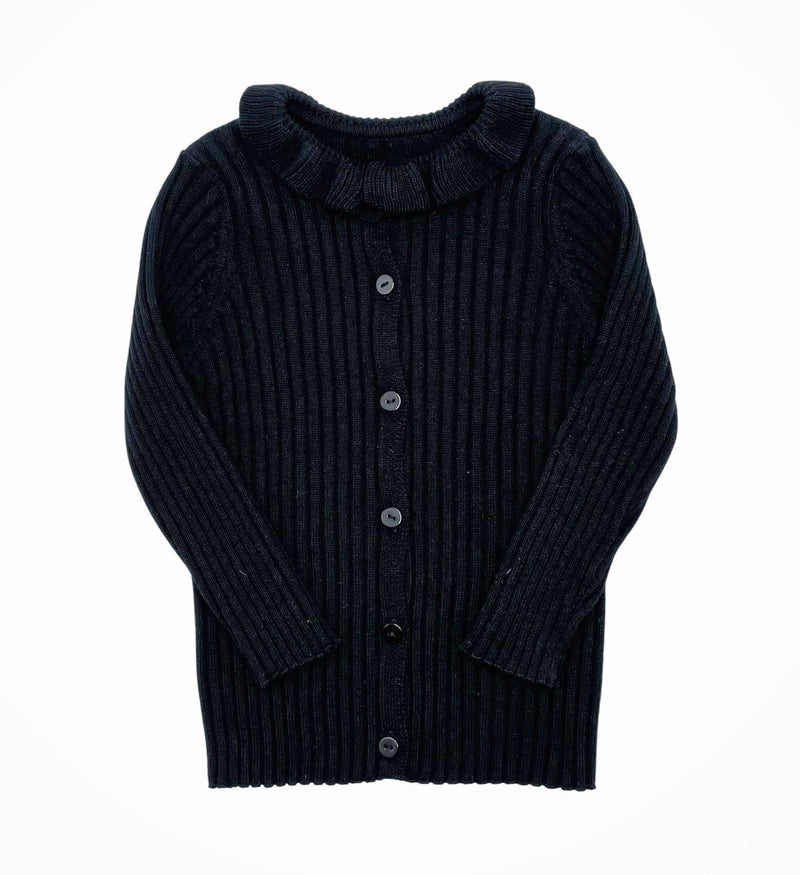 7271 BZZY RUFFLE NECK CARDIGAN