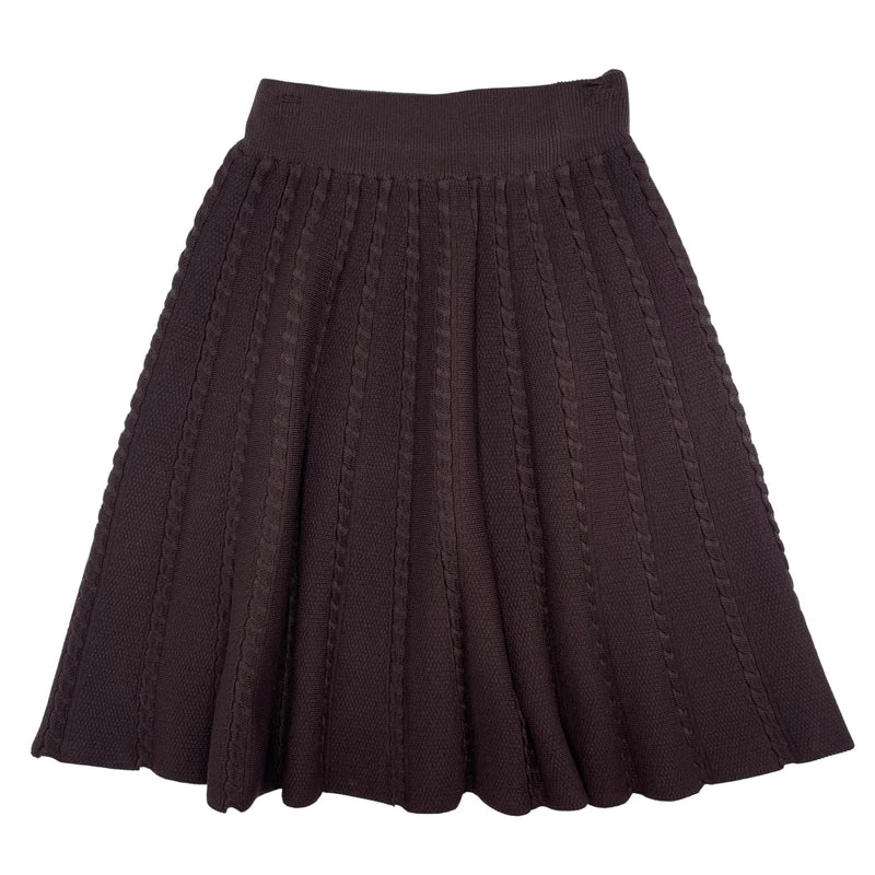 7472 TIKIE STUDIO KNIT CABLE SKIRT