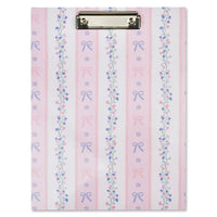 760-1370 ISCREAM FLORAL STRIPES CLIPBOARD SET