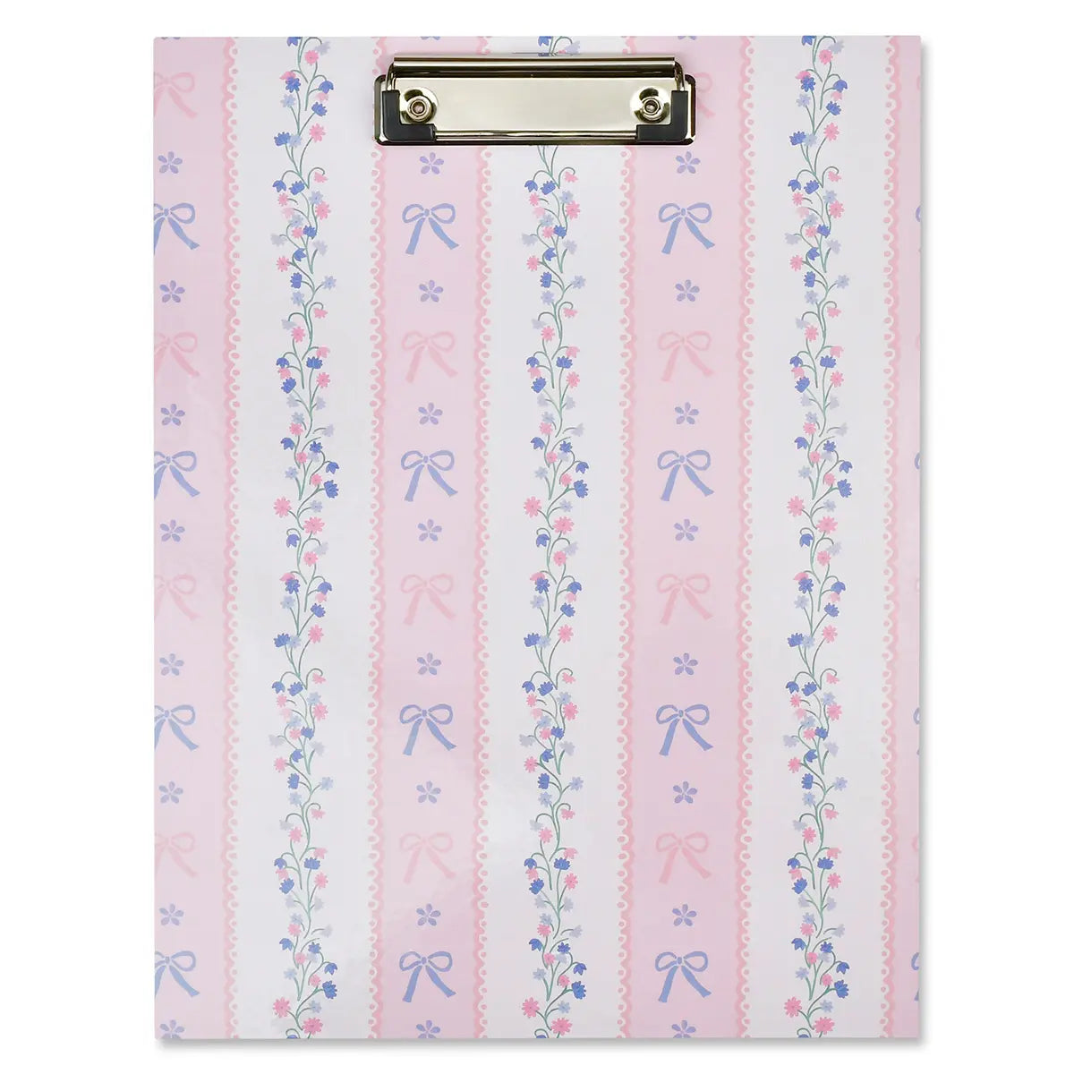 760-1370 ISCREAM FLORAL STRIPES CLIPBOARD SET