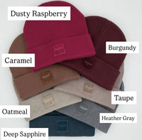 TAL NY SHERPA LOGO CUFF BEANIE