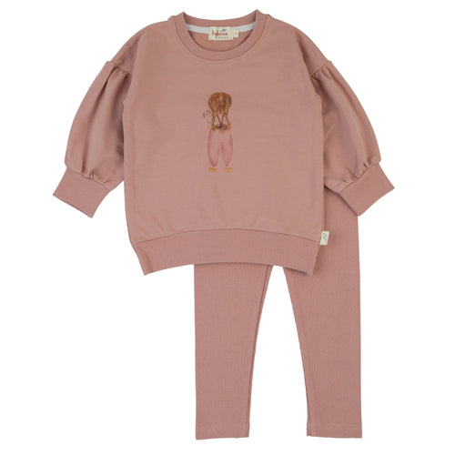 430LG BONDOUX BEBE FADED PRINT 2PC