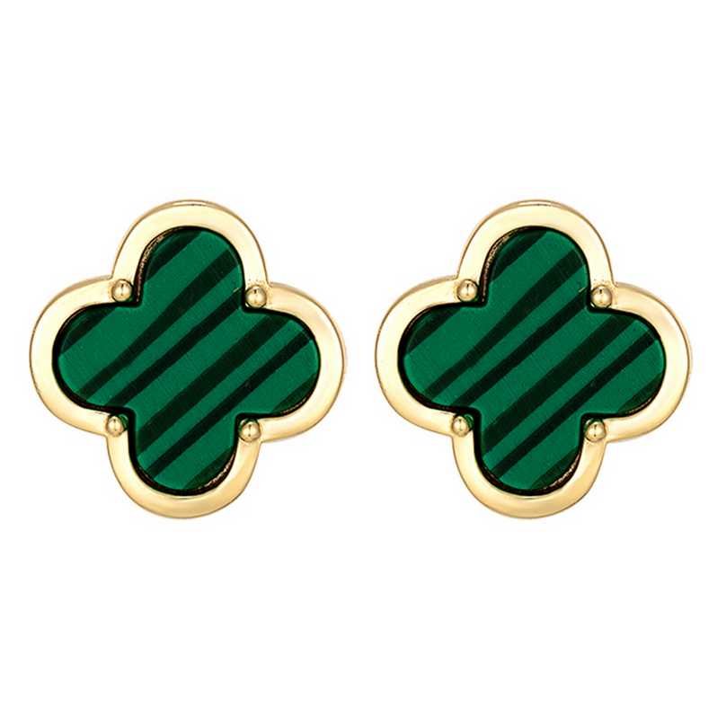8EP835 DLUX GP SS CLOVE POST EARRING