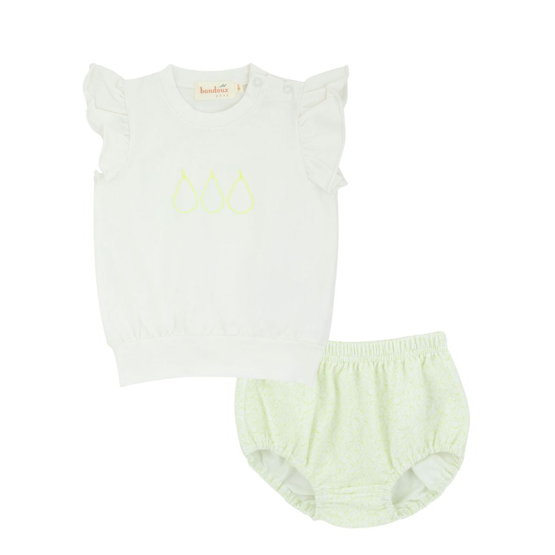 258TP BONDOUX FRUIT PRINT 2PC SET