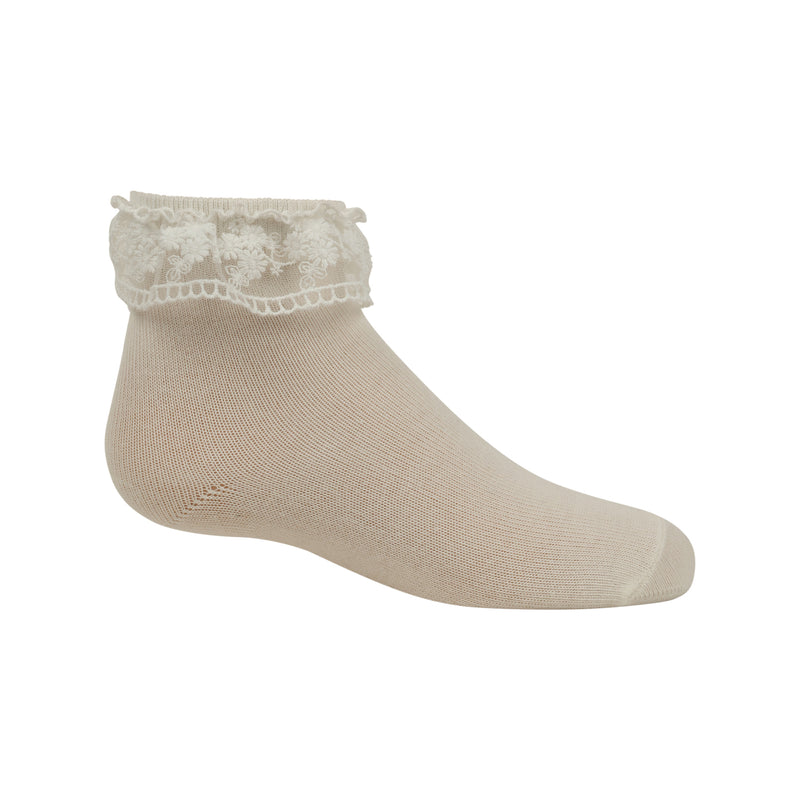 906 ZUBII LACE RUFFLE ANKLE SOCK