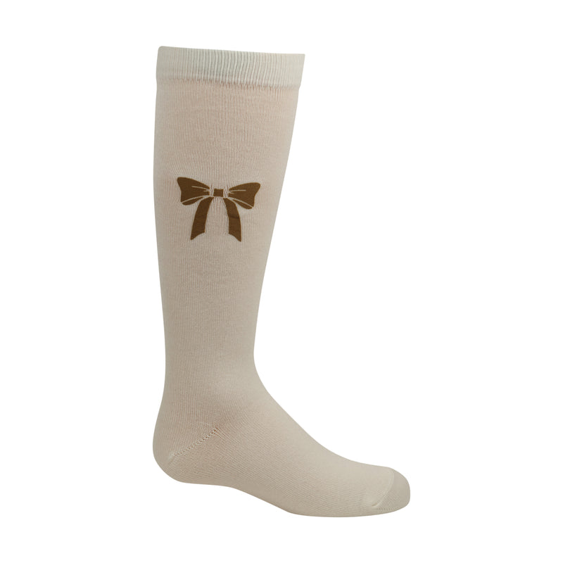 934 ZUBII SUEDE BOW KNEE SOCK