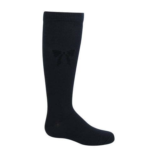 934 ZUBII SUEDE BOW KNEE SOCK
