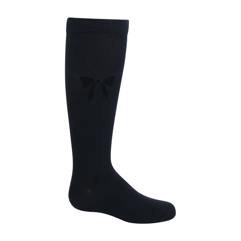 934 ZUBII SUEDE BOW KNEE SOCK