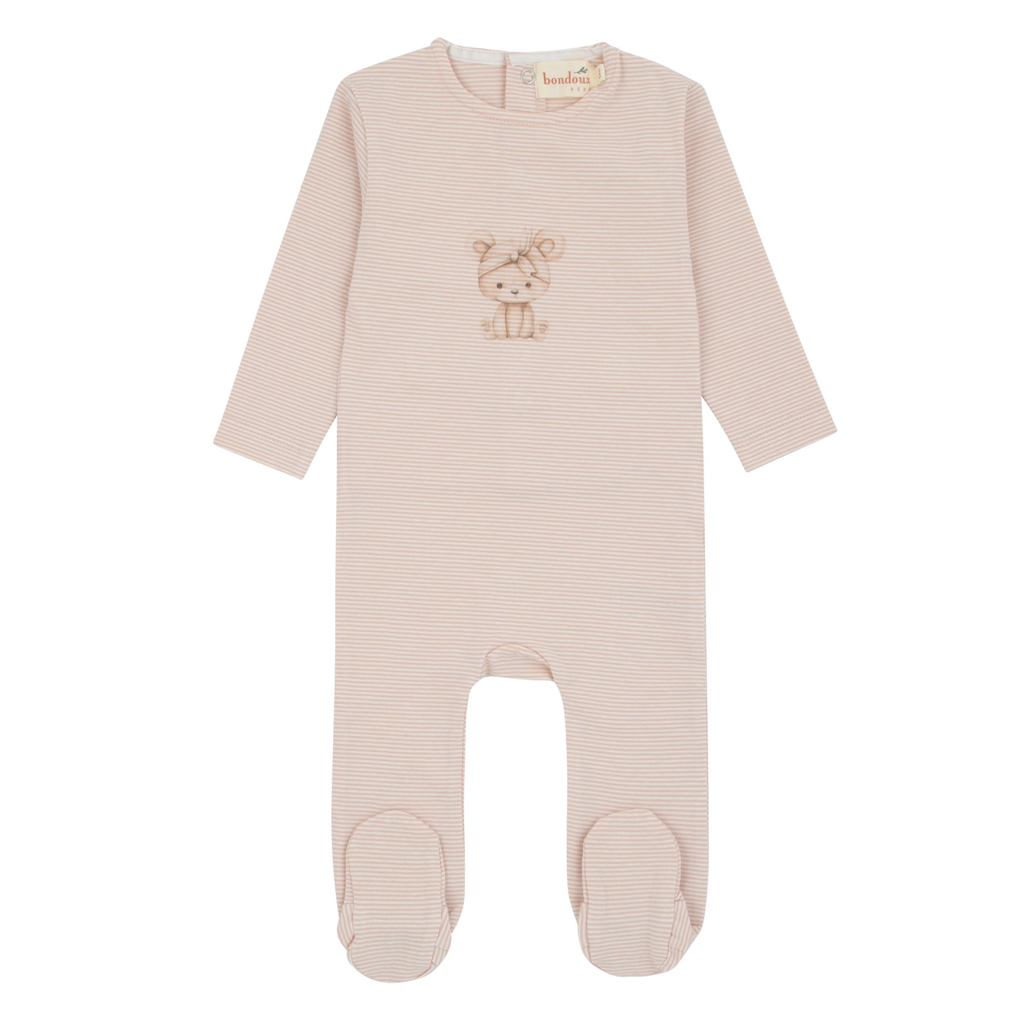 319B BONDOUX STRIPE FOOTIE